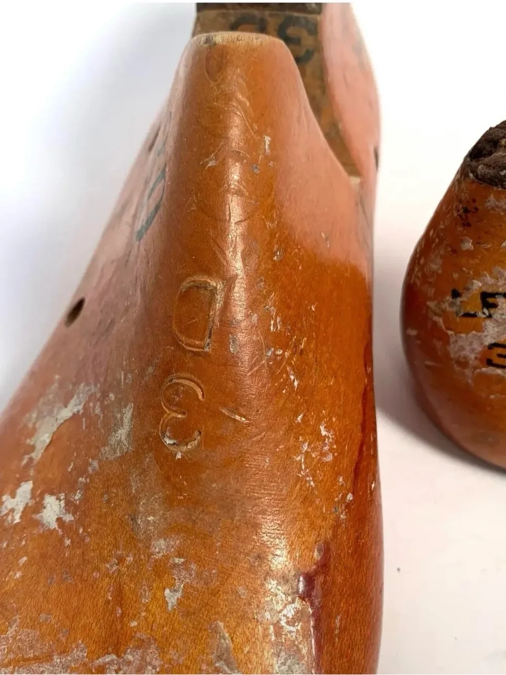 Vintage Wooden Shoe Form Pair Factory Reclaimed Industrial Eclectic Home Decor
